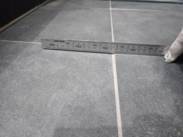 タイル仕上げの段差